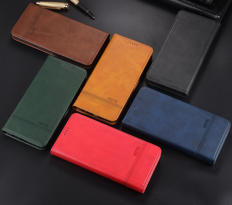 AZNS Estuche de cuero con tapa horizontal con textura de becerro magnético con ranuras para tarjetas y soporte y billetera, For OPPO A54 4G, For OPPO A94 5G, For OPPO A95 5G, For Xiaomi Mi 11 Lite