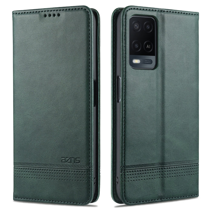 AZNS Estuche de cuero con tapa horizontal con textura de becerro magnético con ranuras para tarjetas y soporte y billetera, For OPPO A54 4G, For OPPO A94 5G, For OPPO A95 5G, For Xiaomi Mi 11 Lite
