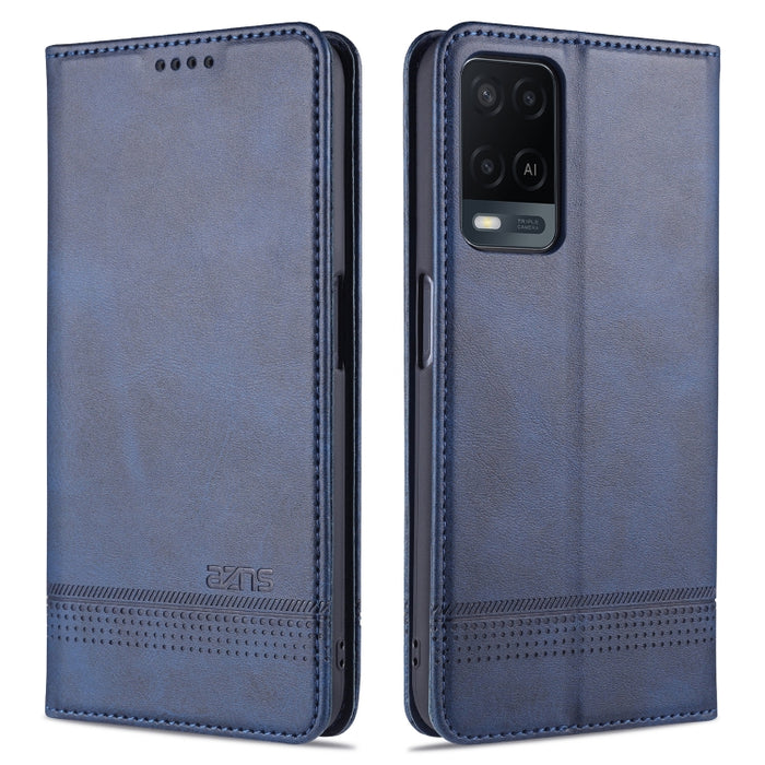 AZNS Estuche de cuero con tapa horizontal con textura de becerro magnético con ranuras para tarjetas y soporte y billetera, For OPPO A54 4G, For OPPO A94 5G, For OPPO A95 5G, For Xiaomi Mi 11 Lite