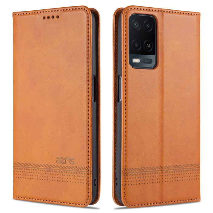 AZNS Estuche de cuero con tapa horizontal con textura de becerro magnético con ranuras para tarjetas y soporte y billetera, For OPPO A54 4G, For OPPO A94 5G, For OPPO A95 5G, For Xiaomi Mi 11 Lite