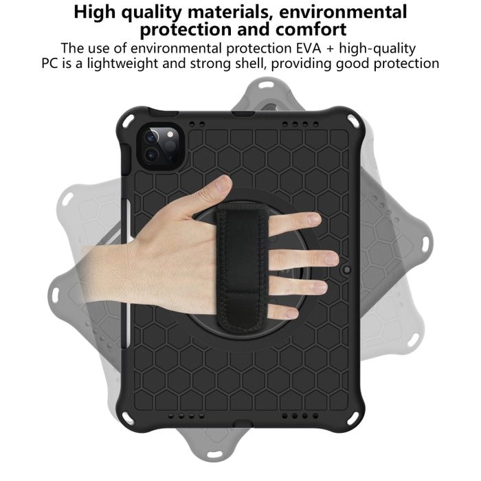 Estuche protector de PC de silicona a prueba de golpes con rotación de 360 grados con soporte y correa para el hombro y correa de mano