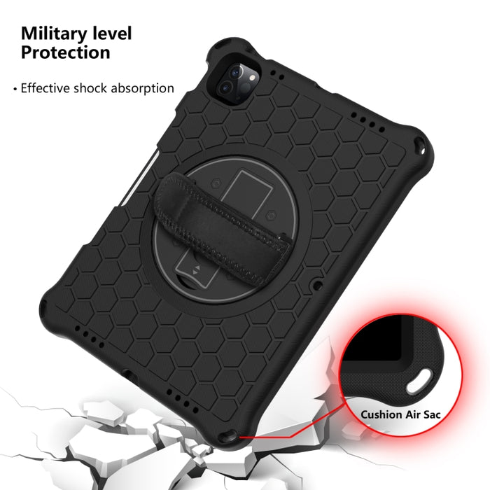 Estuche protector de PC de silicona a prueba de golpes con rotación de 360 grados con soporte y correa para el hombro y correa de mano