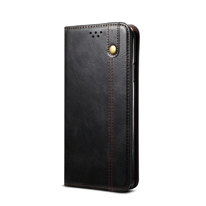 Estuche de cuero con tapa horizontal con textura de caballo loco de cera simple con ranuras para tarjetas y billetera, For Xiaomi Redmi K40 / K40 Pro, For Xiaomi Redmi Note9 4G (CN Version), For Xiaomi Redmi Note 9 5G (CN Version)                      ...