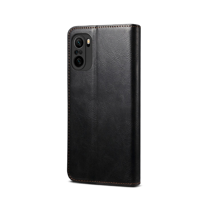Estuche de cuero con tapa horizontal con textura de caballo loco de cera simple con ranuras para tarjetas y billetera, For Xiaomi Redmi K40 / K40 Pro, For Xiaomi Redmi Note9 4G (CN Version), For Xiaomi Redmi Note 9 5G (CN Version)                      ...