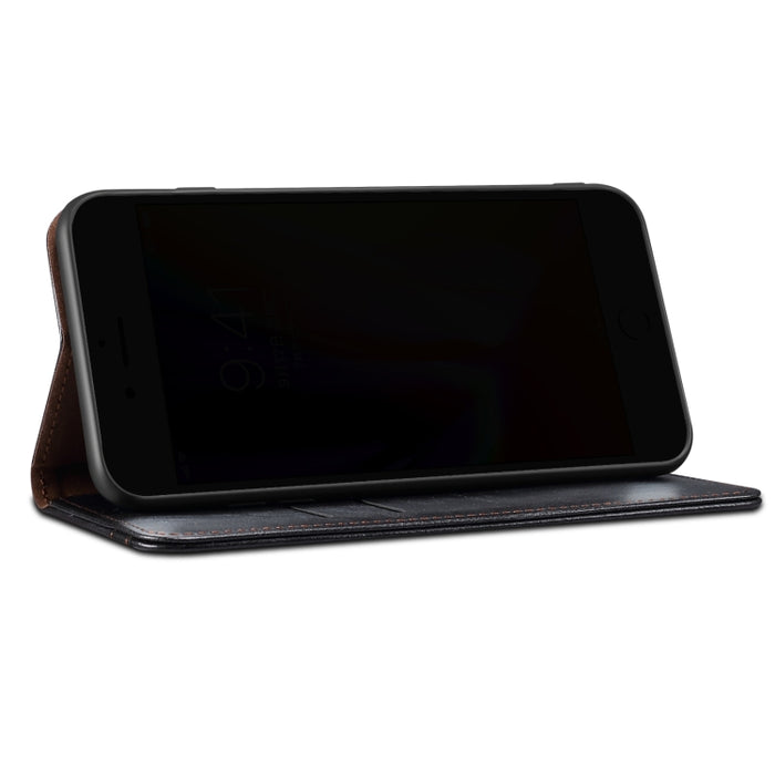 Estuche de cuero con tapa horizontal con textura de caballo loco de cera simple con ranuras para tarjetas y billetera, For Xiaomi Redmi K40 / K40 Pro, For Xiaomi Redmi Note9 4G (CN Version), For Xiaomi Redmi Note 9 5G (CN Version)                      ...