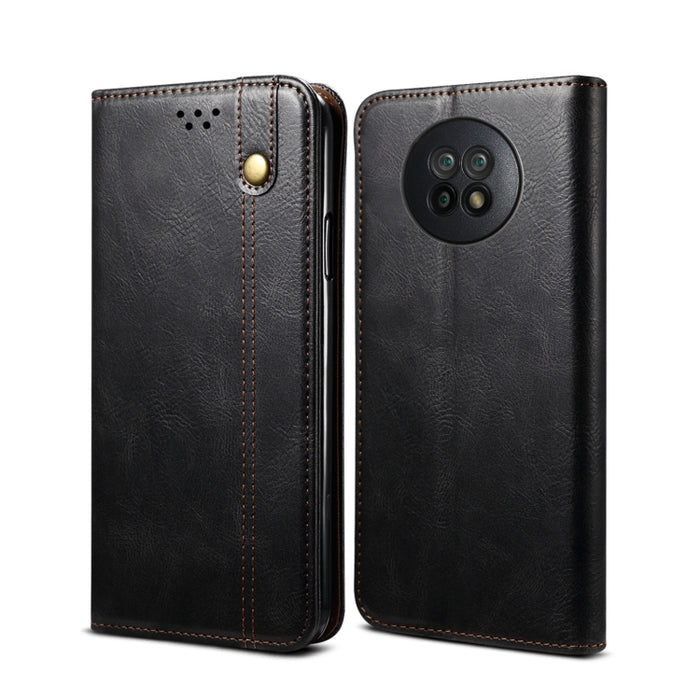 Estuche de cuero con tapa horizontal con textura de caballo loco de cera simple con ranuras para tarjetas y billetera, For Xiaomi Redmi K40 / K40 Pro, For Xiaomi Redmi Note9 4G (CN Version), For Xiaomi Redmi Note 9 5G (CN Version)                      ...