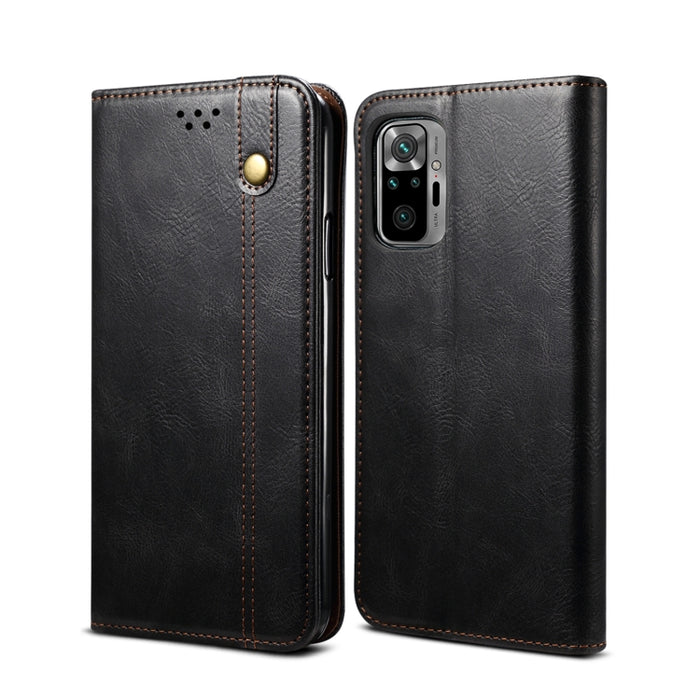 Estuche de cuero con tapa horizontal con textura de caballo loco de cera simple con ranuras para tarjetas y billetera, For Xiaomi Redmi K40 / K40 Pro, For Xiaomi Redmi Note9 4G (CN Version), For Xiaomi Redmi Note 9 5G (CN Version)                      ...
