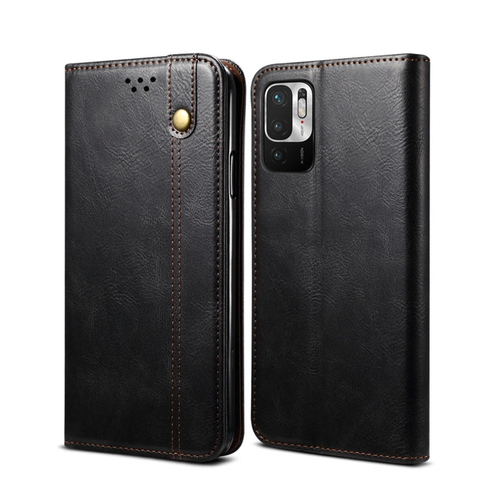Estuche de cuero con tapa horizontal con textura de caballo loco de cera simple con ranuras para tarjetas y billetera, For Xiaomi Redmi K40 / K40 Pro, For Xiaomi Redmi Note9 4G (CN Version), For Xiaomi Redmi Note 9 5G (CN Version)                      ...