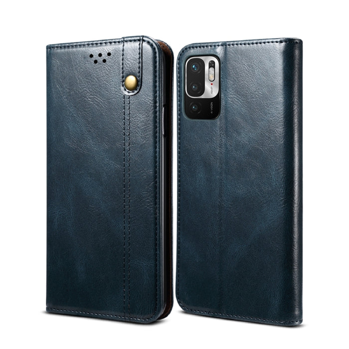 Estuche de cuero con tapa horizontal con textura de caballo loco de cera simple con ranuras para tarjetas y billetera, For Xiaomi Redmi K40 / K40 Pro, For Xiaomi Redmi Note9 4G (CN Version), For Xiaomi Redmi Note 9 5G (CN Version)                      ...
