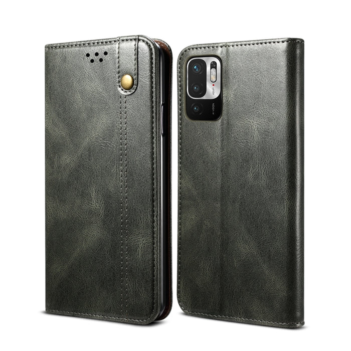Estuche de cuero con tapa horizontal con textura de caballo loco de cera simple con ranuras para tarjetas y billetera, For Xiaomi Redmi K40 / K40 Pro, For Xiaomi Redmi Note9 4G (CN Version), For Xiaomi Redmi Note 9 5G (CN Version)                      ...