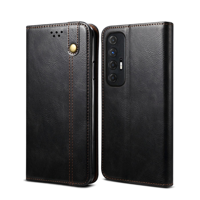 Estuche de cuero con tapa horizontal con textura de caballo loco de cera simple con ranuras para tarjetas y billetera, For Xiaomi Redmi K40 / K40 Pro, For Xiaomi Redmi Note9 4G (CN Version), For Xiaomi Redmi Note 9 5G (CN Version)                      ...