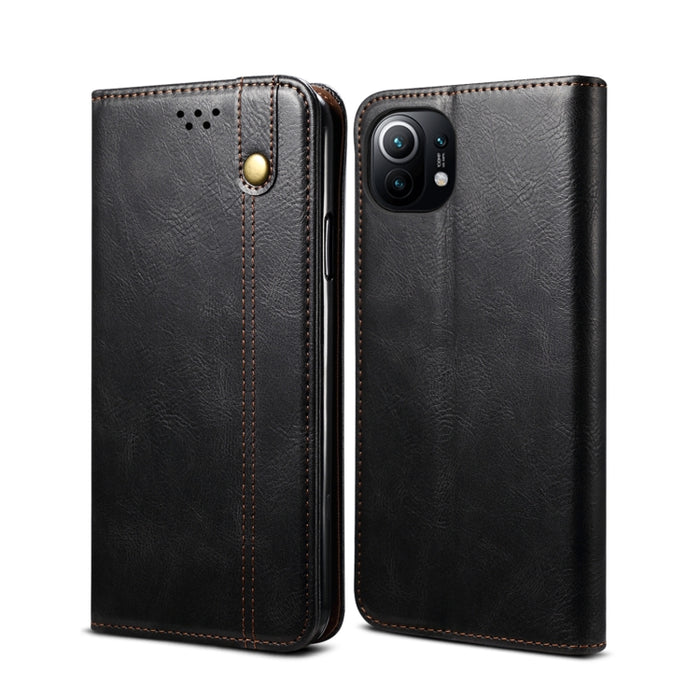 Estuche de cuero con tapa horizontal con textura de caballo loco de cera simple con ranuras para tarjetas y billetera, For Xiaomi Redmi K40 / K40 Pro, For Xiaomi Redmi Note9 4G (CN Version), For Xiaomi Redmi Note 9 5G (CN Version)                      ...