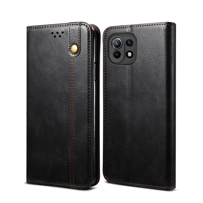 Estuche de cuero con tapa horizontal con textura de caballo loco de cera simple con ranuras para tarjetas y billetera, For Xiaomi Redmi K40 / K40 Pro, For Xiaomi Redmi Note9 4G (CN Version), For Xiaomi Redmi Note 9 5G (CN Version)                      ...