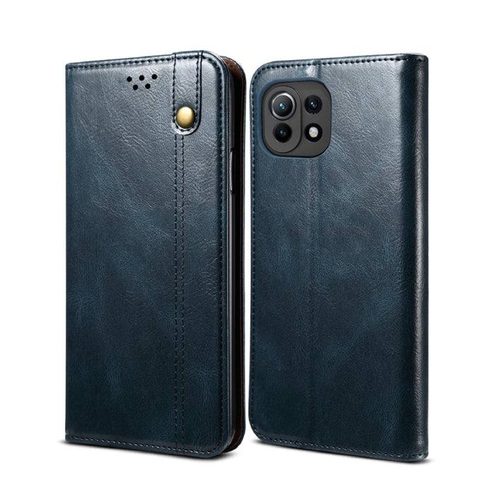 Estuche de cuero con tapa horizontal con textura de caballo loco de cera simple con ranuras para tarjetas y billetera, For Xiaomi Redmi K40 / K40 Pro, For Xiaomi Redmi Note9 4G (CN Version), For Xiaomi Redmi Note 9 5G (CN Version)                      ...