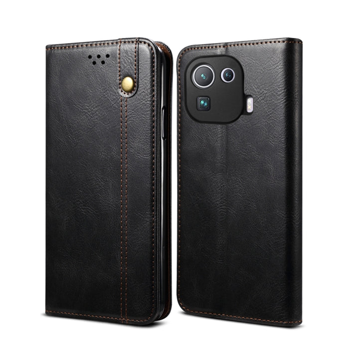 Estuche de cuero con tapa horizontal con textura de caballo loco de cera simple con ranuras para tarjetas y billetera, For Xiaomi Redmi K40 / K40 Pro, For Xiaomi Redmi Note9 4G (CN Version), For Xiaomi Redmi Note 9 5G (CN Version)                      ...