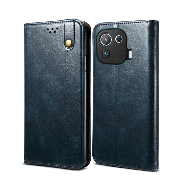 Estuche de cuero con tapa horizontal con textura de caballo loco de cera simple con ranuras para tarjetas y billetera, For Xiaomi Redmi K40 / K40 Pro, For Xiaomi Redmi Note9 4G (CN Version), For Xiaomi Redmi Note 9 5G (CN Version)                      ...
