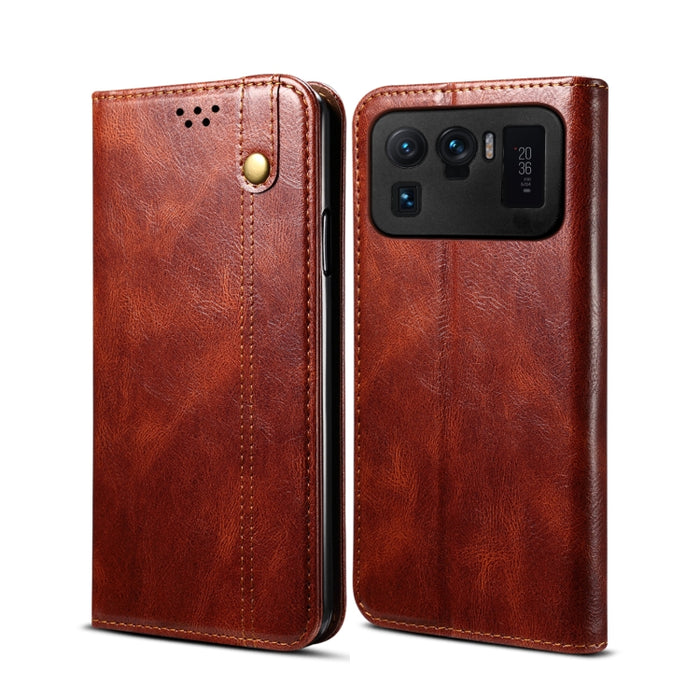 Estuche de cuero con tapa horizontal con textura de caballo loco de cera simple con ranuras para tarjetas y billetera, For Xiaomi Redmi K40 / K40 Pro, For Xiaomi Redmi Note9 4G (CN Version), For Xiaomi Redmi Note 9 5G (CN Version)                      ...