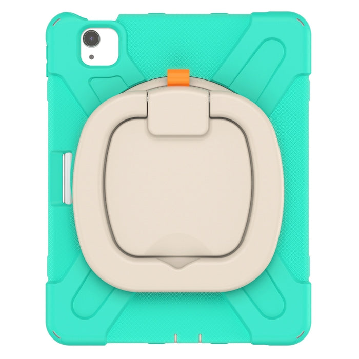 Funda protectora de silicona + PC con soporte y correa para el hombro, For iPad Air 2022 / 2020 10.9