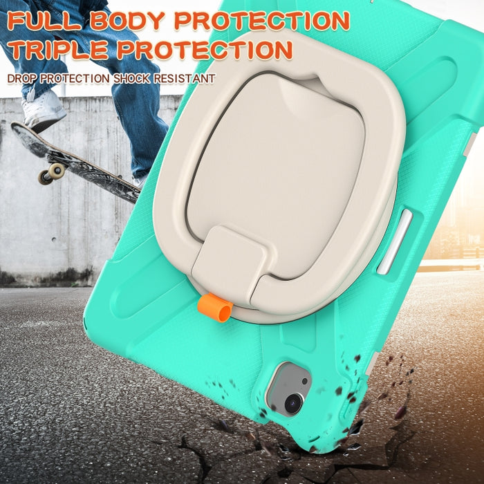 Funda protectora de silicona + PC con soporte y correa para el hombro, For iPad Air 2022 / 2020 10.9