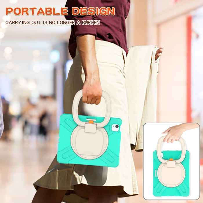 Funda protectora de silicona + PC con soporte y correa para el hombro, For iPad Air 2022 / 2020 10.9