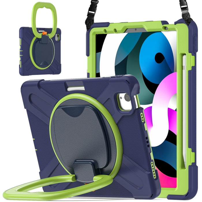 Funda protectora de silicona + PC con soporte y correa para el hombro, For iPad Air 2022 / 2020 10.9