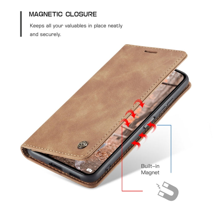CaseMe 013 Estuche multifuncional de cuero con tapa horizontal, con ranura para tarjeta, soporte y billetera, For Xiaomi Mi 11 Lite, For Samsung Galaxy S21 FE