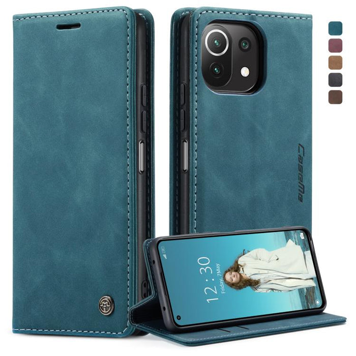CaseMe 013 Estuche multifuncional de cuero con tapa horizontal, con ranura para tarjeta, soporte y billetera, For Xiaomi Mi 11 Lite, For Samsung Galaxy S21 FE