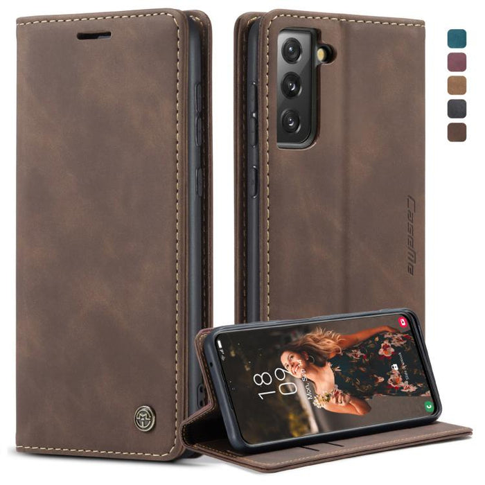 CaseMe 013 Estuche multifuncional de cuero con tapa horizontal, con ranura para tarjeta, soporte y billetera, For Xiaomi Mi 11 Lite, For Samsung Galaxy S21 FE