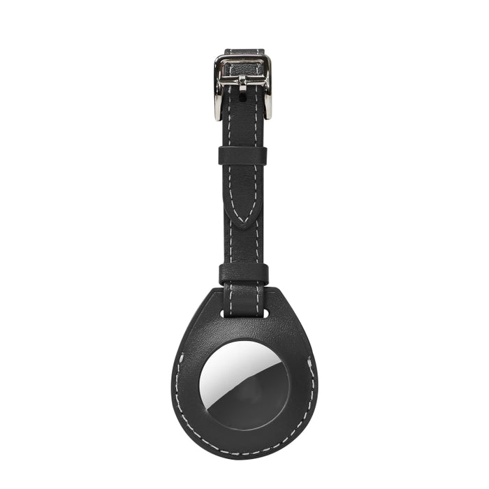 Funda protectora de cuero antiarañazos a prueba de golpes con lazo colgante para AirTag