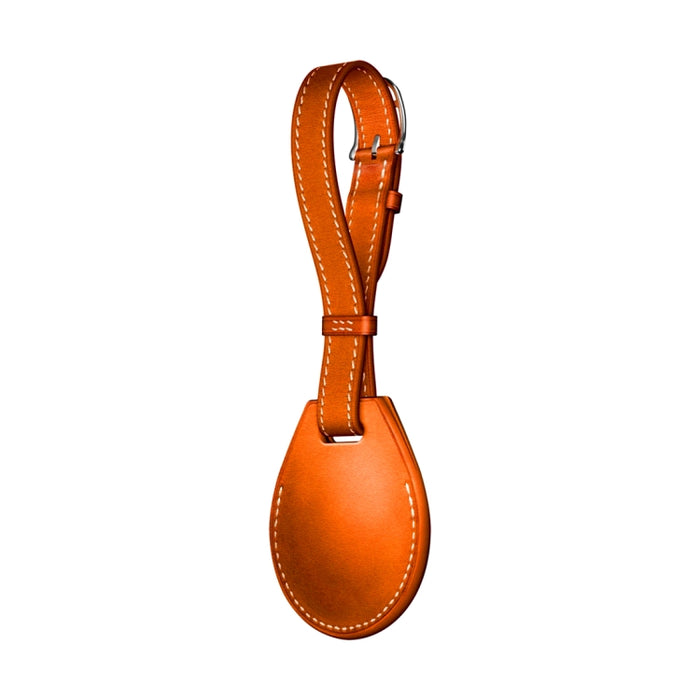 Funda protectora de cuero antiarañazos a prueba de golpes con lazo colgante para AirTag
