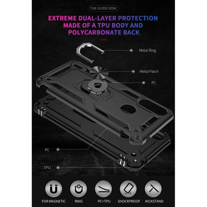 Funda protectora de TPU + PC a prueba de golpes con soporte giratorio de 360 grados, For Motorola Moto E7 Power (2021), For Xiaomi Redmi Note 10 Pro / Note 10 Pro Max, For Samsung Galaxy S21 FE