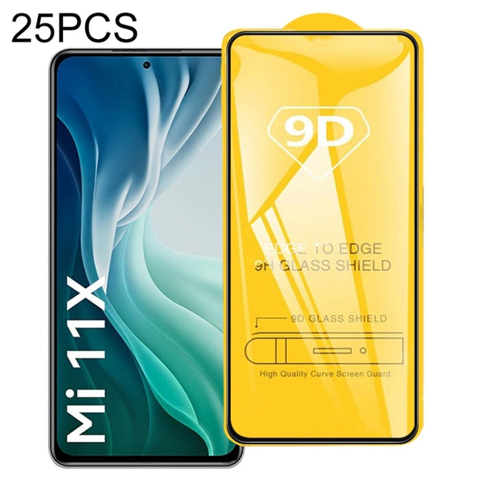 25 PCS 9D Película de vidrio templado de pantalla completa con pegamento completo, For Xiaomi Mi 11X / Mi 11i / Mi 11T Pro (25 PCS), For Xiaomi Mi 11X Pro (25 PCS), For Xiaomi Poco M2 Reloaded (25 PCS)                                                   ...