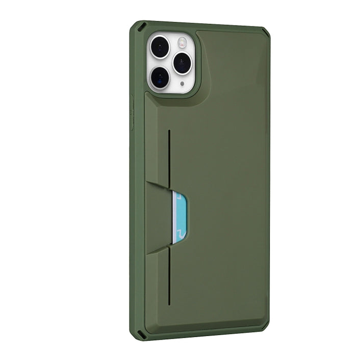 Estuche rígido Armor a prueba de golpes TPU + PC con función de soporte de ranura para tarjeta