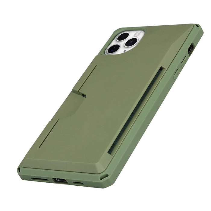 Estuche rígido Armor a prueba de golpes TPU + PC con función de soporte de ranura para tarjeta