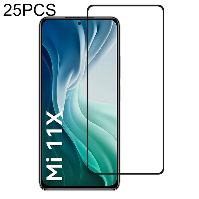 Película de vidrio templado de pantalla completa con pegamento completo de 25 piezas, For Samsung Galaxy M12 (25 PCS), For Samsung Galaxy M42 5G (25 PCS), For Xiaomi Mi 11X (25 PCS), For Xiaomi Mi 11X Pro (25 PCS), For Xiaomi Poco M2 Reloaded (25 PCS) ...