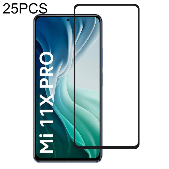 Película de vidrio templado de pantalla completa con pegamento completo de 25 piezas, For Samsung Galaxy M12 (25 PCS), For Samsung Galaxy M42 5G (25 PCS), For Xiaomi Mi 11X (25 PCS), For Xiaomi Mi 11X Pro (25 PCS), For Xiaomi Poco M2 Reloaded (25 PCS) ...