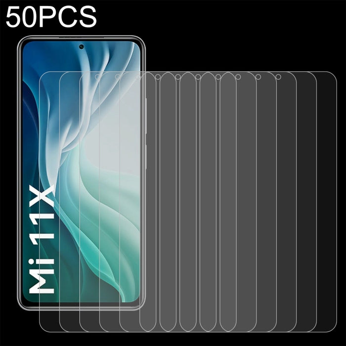 50 PCS 0.26mm 9H 2.5D Película de vidrio templado, For Samsung Galaxy M12 (50 PCS), For Xiaomi Mi 11X / Mi 11i (50 PCS), For Samsung Galaxy M42 5G (50 PCS), For Xiaomi Mi 11X Pro (50 PCS), For Xiaomi Poco M2 Reloaded (50 PCS)                           ...
