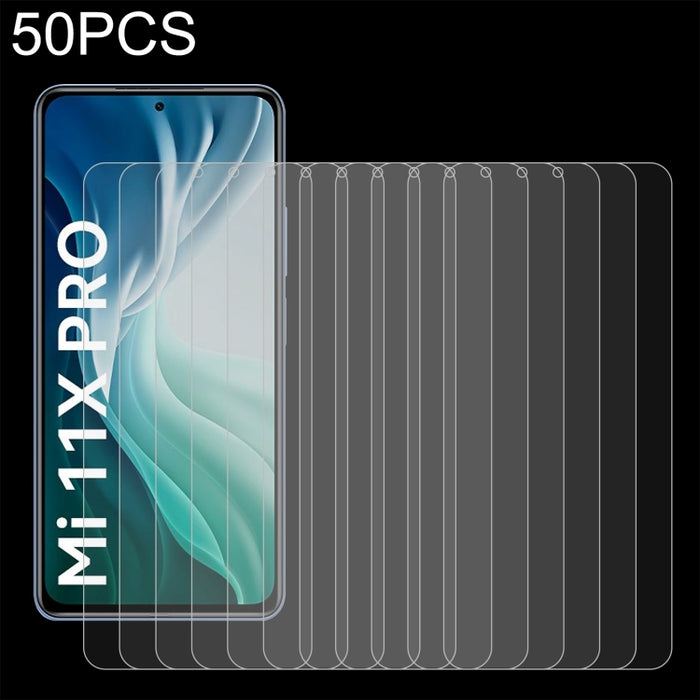 50 PCS 0.26mm 9H 2.5D Película de vidrio templado, For Samsung Galaxy M12 (50 PCS), For Xiaomi Mi 11X / Mi 11i (50 PCS), For Samsung Galaxy M42 5G (50 PCS), For Xiaomi Mi 11X Pro (50 PCS), For Xiaomi Poco M2 Reloaded (50 PCS)                           ...