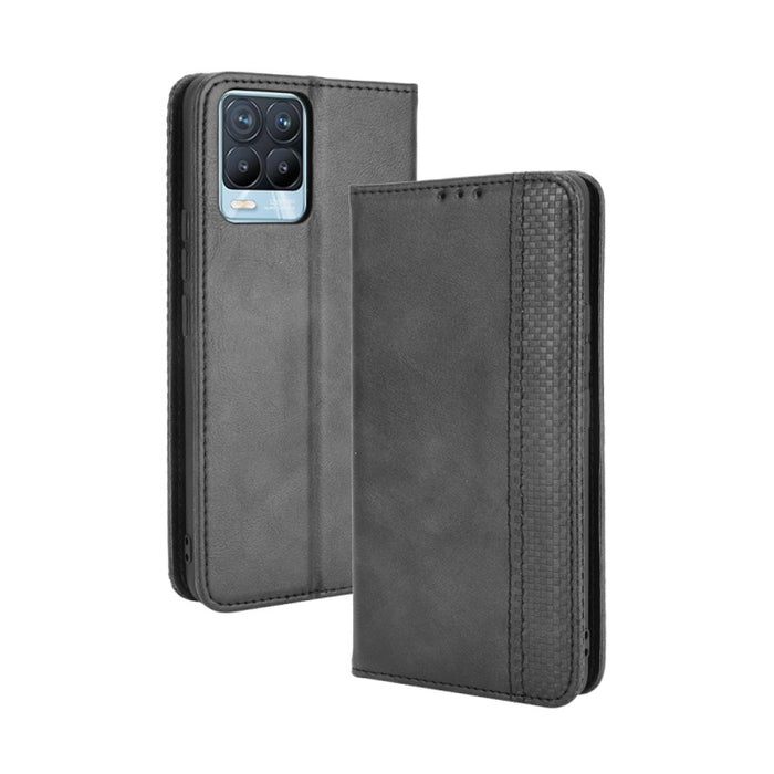 Hebilla magnética Retro Crazy Horse Texture Funda de cuero con tapa horizontal con soporte y ranuras para tarjetas y marco de fotos, For OPPO A54 5G / A74 5G / A93 5G, For OPPO A55 5G / A53s 5G, For OPPO A74 4G / F19 4G                                 ...