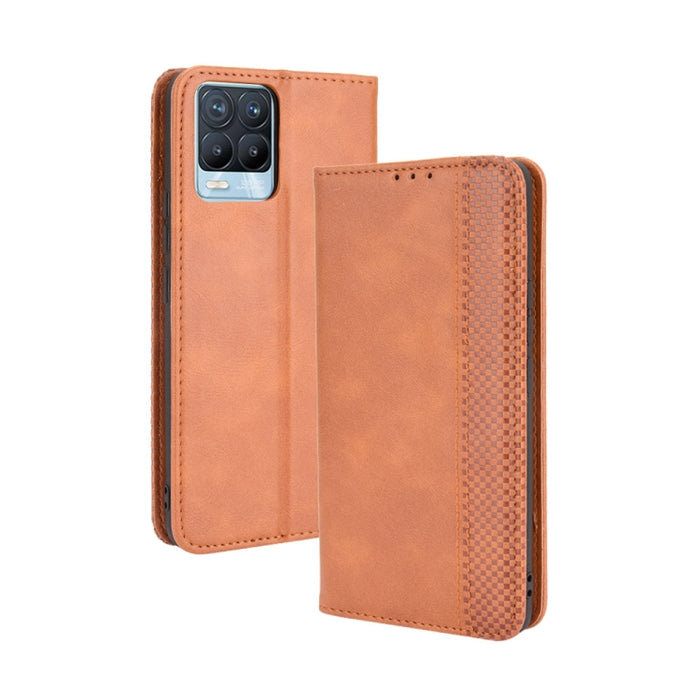 Hebilla magnética Retro Crazy Horse Texture Funda de cuero con tapa horizontal con soporte y ranuras para tarjetas y marco de fotos, For OPPO A54 5G / A74 5G / A93 5G, For OPPO A55 5G / A53s 5G, For OPPO A74 4G / F19 4G                                 ...