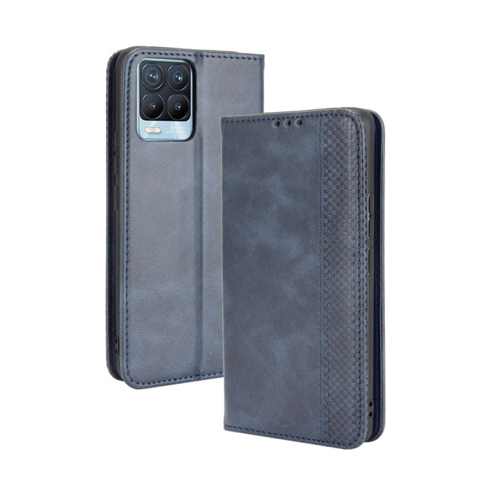 Hebilla magnética Retro Crazy Horse Texture Funda de cuero con tapa horizontal con soporte y ranuras para tarjetas y marco de fotos, For OPPO A54 5G / A74 5G / A93 5G, For OPPO A55 5G / A53s 5G, For OPPO A74 4G / F19 4G                                 ...