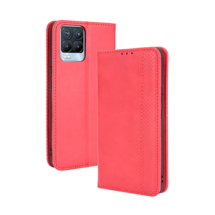 Hebilla magnética Retro Crazy Horse Texture Funda de cuero con tapa horizontal con soporte y ranuras para tarjetas y marco de fotos, For OPPO A54 5G / A74 5G / A93 5G, For OPPO A55 5G / A53s 5G, For OPPO A74 4G / F19 4G                                 ...