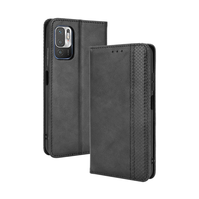 Hebilla magnética Retro Crazy Horse Texture Funda de cuero con tapa horizontal con soporte y ranuras para tarjetas y marco de fotos, For OPPO A54 5G / A74 5G / A93 5G, For OPPO A55 5G / A53s 5G, For OPPO A74 4G / F19 4G                                 ...