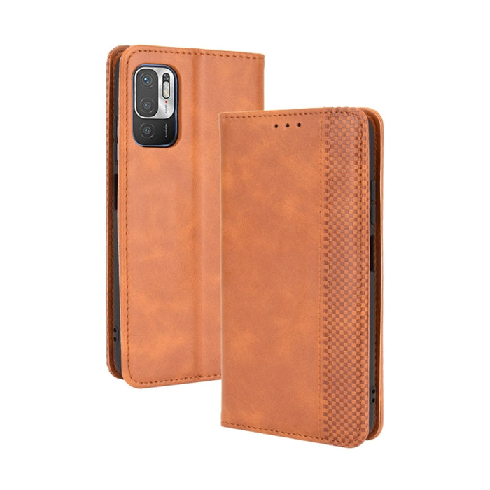 Hebilla magnética Retro Crazy Horse Texture Funda de cuero con tapa horizontal con soporte y ranuras para tarjetas y marco de fotos, For OPPO A54 5G / A74 5G / A93 5G, For OPPO A55 5G / A53s 5G, For OPPO A74 4G / F19 4G                                 ...