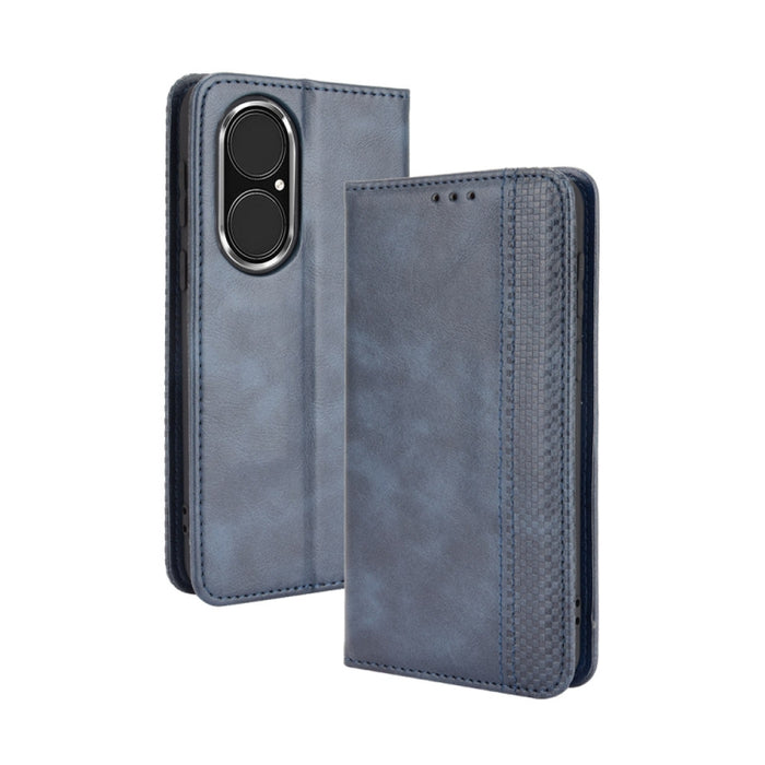 Hebilla magnética Retro Crazy Horse Texture Funda de cuero con tapa horizontal con soporte y ranuras para tarjetas y marco de fotos, For OPPO A54 5G / A74 5G / A93 5G, For OPPO A55 5G / A53s 5G, For OPPO A74 4G / F19 4G                                 ...