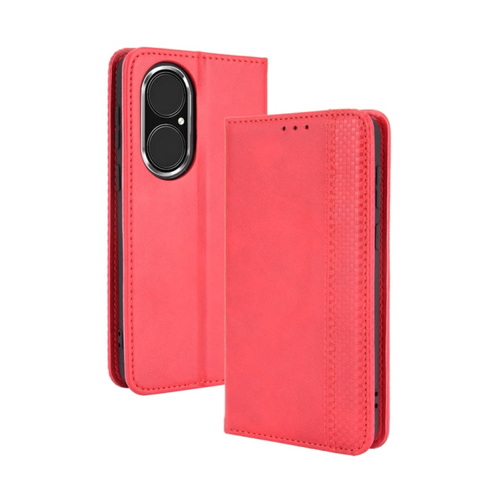 Hebilla magnética Retro Crazy Horse Texture Funda de cuero con tapa horizontal con soporte y ranuras para tarjetas y marco de fotos, For OPPO A54 5G / A74 5G / A93 5G, For OPPO A55 5G / A53s 5G, For OPPO A74 4G / F19 4G                                 ...