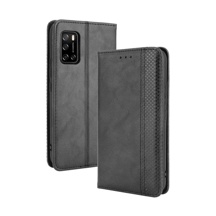 Hebilla magnética Retro Crazy Horse Texture Funda de cuero con tapa horizontal con soporte y ranuras para tarjetas y marco de fotos, For OPPO A54 5G / A74 5G / A93 5G, For OPPO A55 5G / A53s 5G, For OPPO A74 4G / F19 4G                                 ...