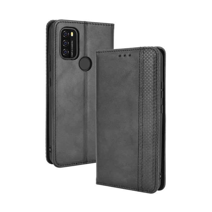 Hebilla magnética Retro Crazy Horse Texture Funda de cuero con tapa horizontal con soporte y ranuras para tarjetas y marco de fotos, For OPPO A54 5G / A74 5G / A93 5G, For OPPO A55 5G / A53s 5G, For OPPO A74 4G / F19 4G                                 ...