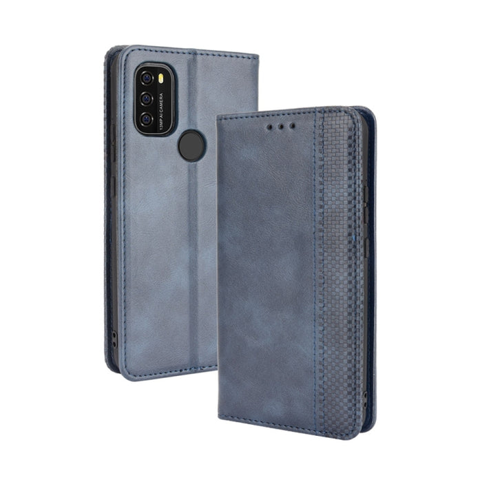 Hebilla magnética Retro Crazy Horse Texture Funda de cuero con tapa horizontal con soporte y ranuras para tarjetas y marco de fotos, For OPPO A54 5G / A74 5G / A93 5G, For OPPO A55 5G / A53s 5G, For OPPO A74 4G / F19 4G                                 ...