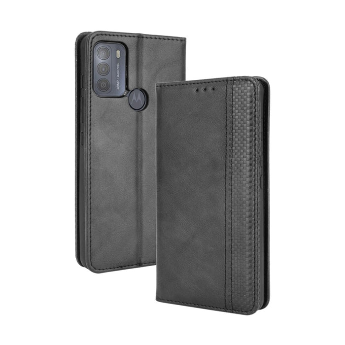 Hebilla magnética Retro Crazy Horse Texture Funda de cuero con tapa horizontal con soporte y ranuras para tarjetas y marco de fotos, For OPPO A54 5G / A74 5G / A93 5G, For OPPO A55 5G / A53s 5G, For OPPO A74 4G / F19 4G                                 ...